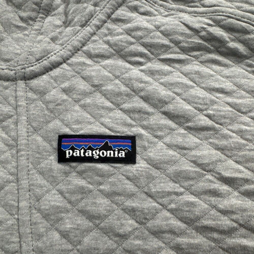 Patagonia Women's Organic Cotton Quilt Hoody Jacket Gray Size S - Picture 2 of 10
